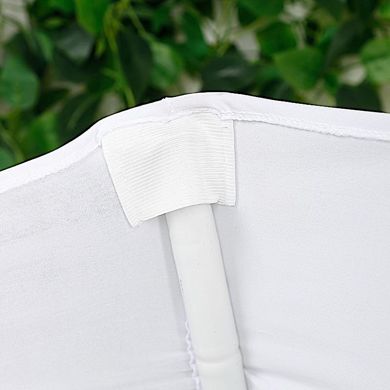 Spandex Fitted Folding with Ruched Swag Back and Foot Pockets Chair Cover