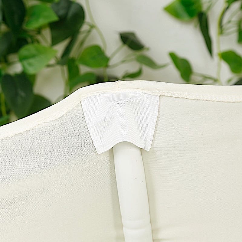 Spandex Fitted Folding with Ruched Swag Back and Foot Pockets Chair Cover