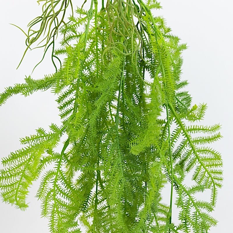 10 pack 32 in Green Artificial Hanging Fern Bushes