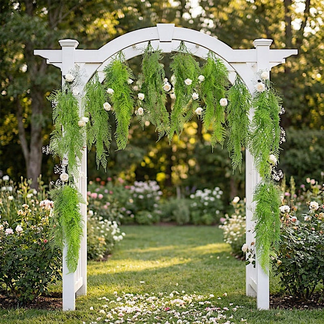 10 pack 32 in Green Artificial Hanging Fern Bushes