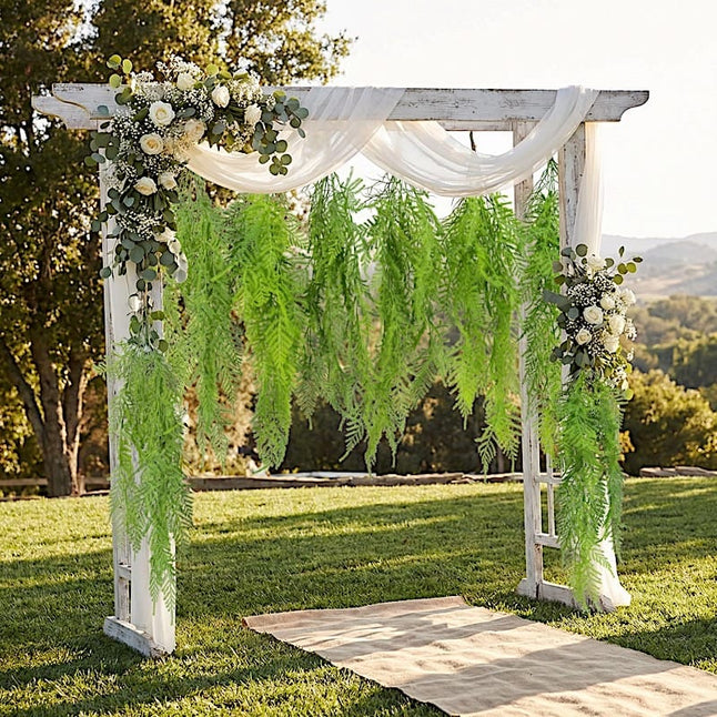 10 pack 32 in Green Artificial Hanging Fern Bushes