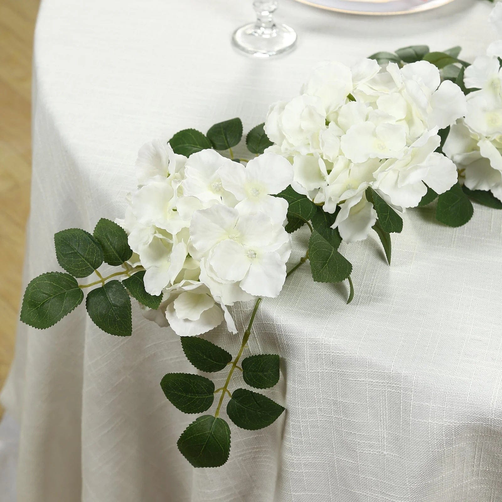 2 Silk 5.5 feet Artificial Hydrangea Flower Garlands