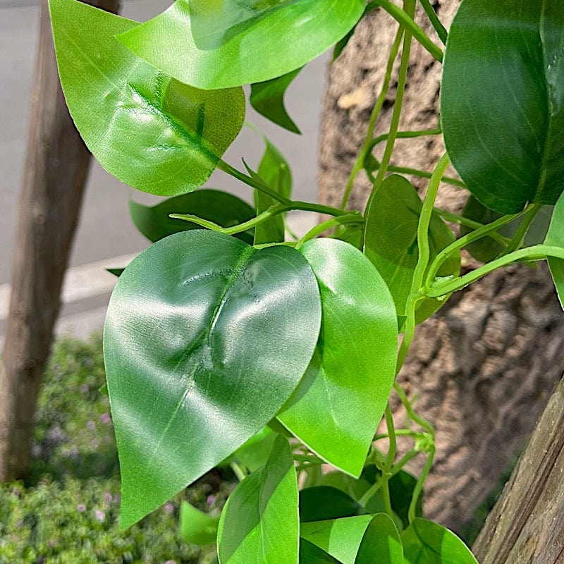 silk pothos 3 Green Silk Pothos Artificial Hanging Vines