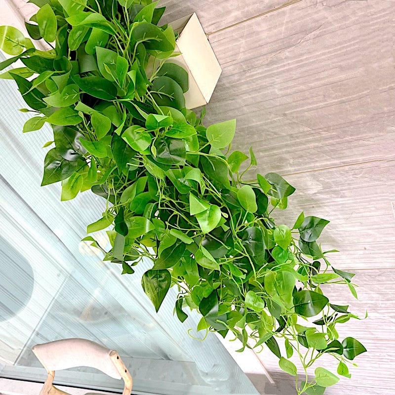 fake pothos plant 3 Green Silk Pothos Artificial Hanging Vines