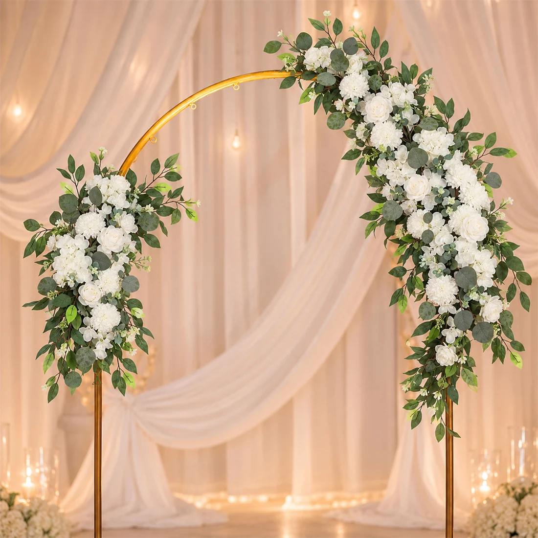 40 x 16 in Pre-Arranged Artificial Floral Runner Assorted Silk Flowers