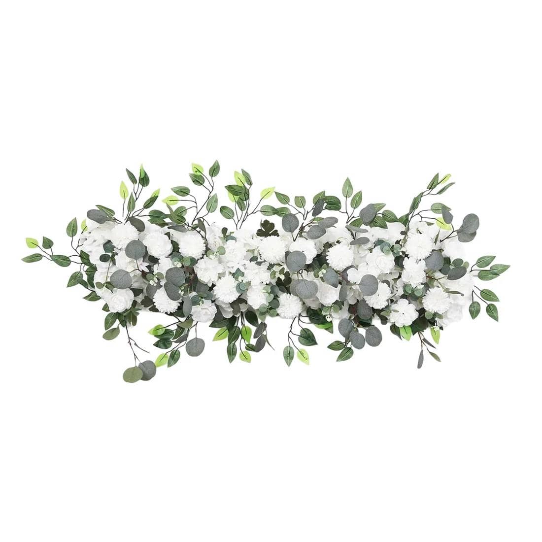 40 x 16 in Pre-Arranged Artificial Floral Runner Assorted Silk Flowers