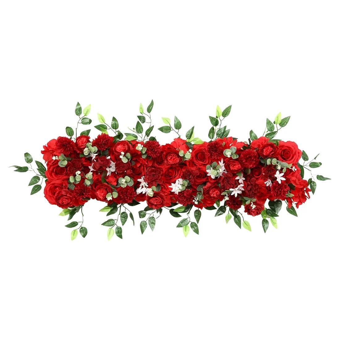 40 x 16 in Pre-Arranged Artificial Floral Runner Assorted Silk Flowers