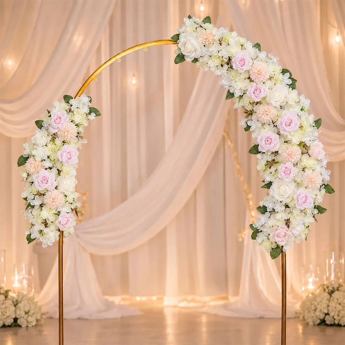 40 x 16 in Pre-Arranged Artificial Floral Runner Assorted Silk Flowers