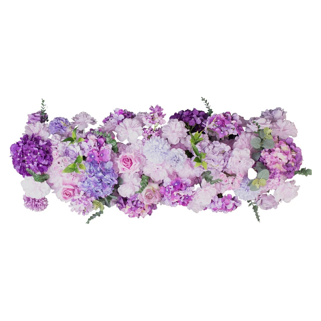 40 x 16 in Pre-Arranged Silk Flower Runner Assorted Artificial Flowers