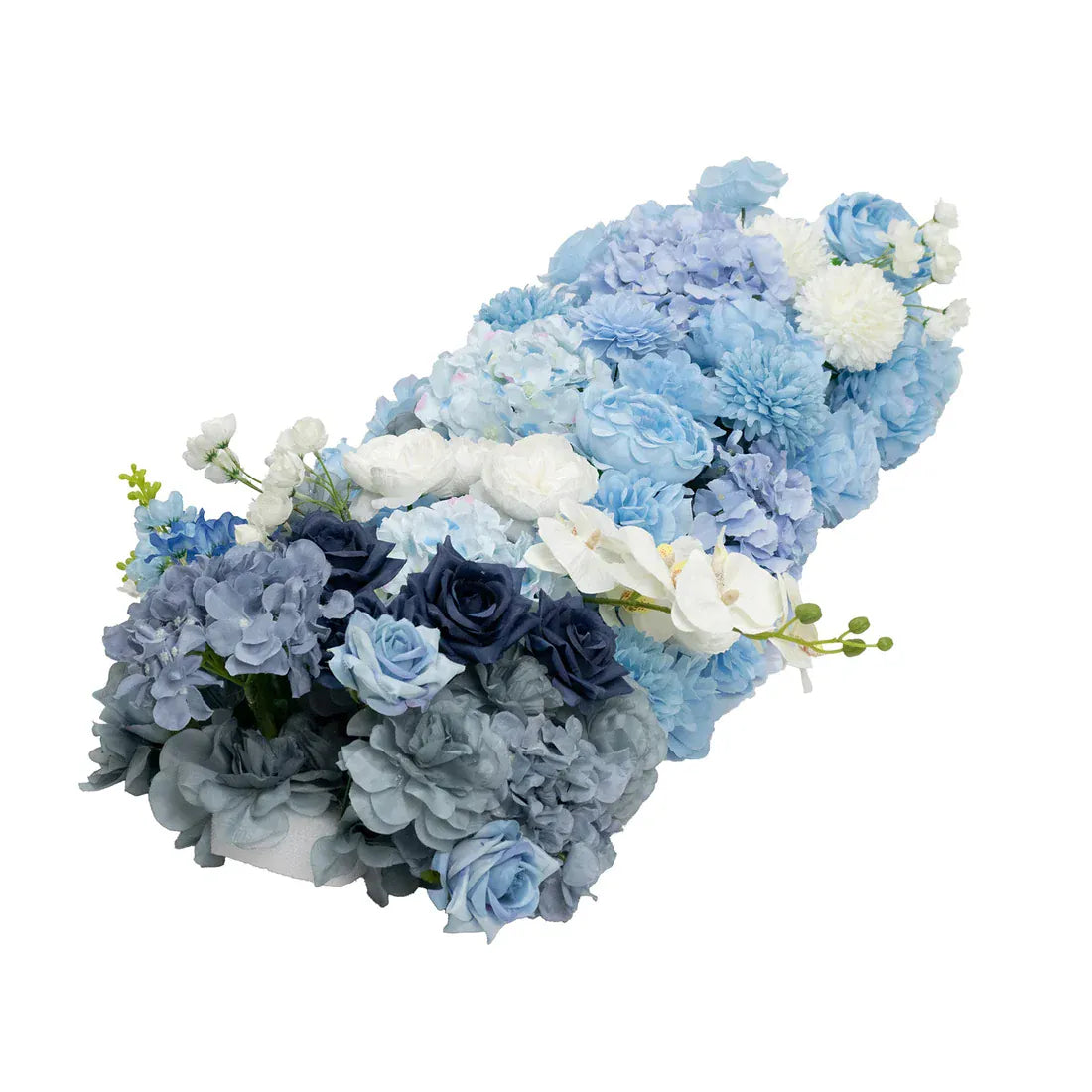 40 x 16 in Pre-Arranged Silk Flower Runner Assorted Artificial Flowers