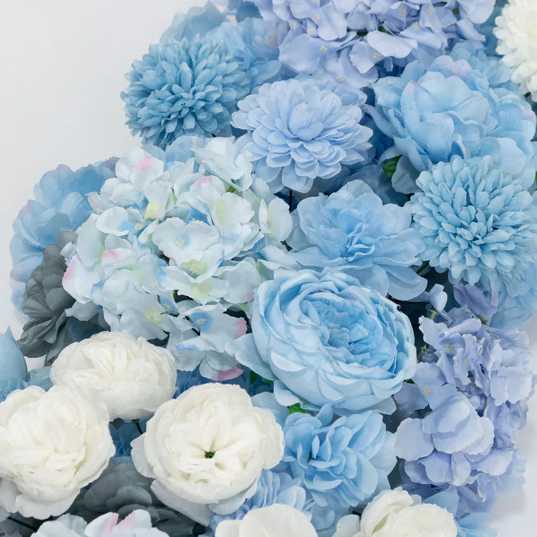 40 x 16 in Pre-Arranged Silk Flower Runner Assorted Artificial Flowers