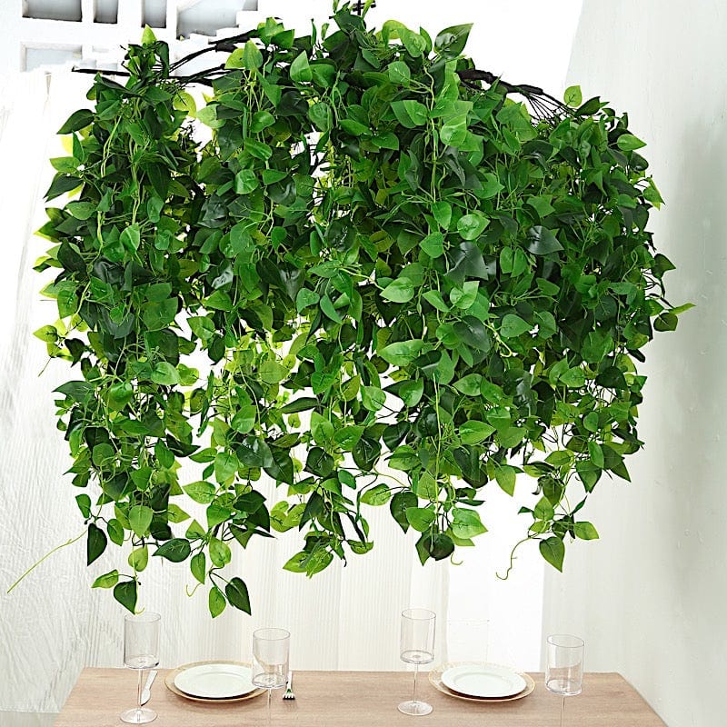 artificial ivy hanging plant 46 in Green Artificial Ivy Leaves Hanging Flower Chandelier