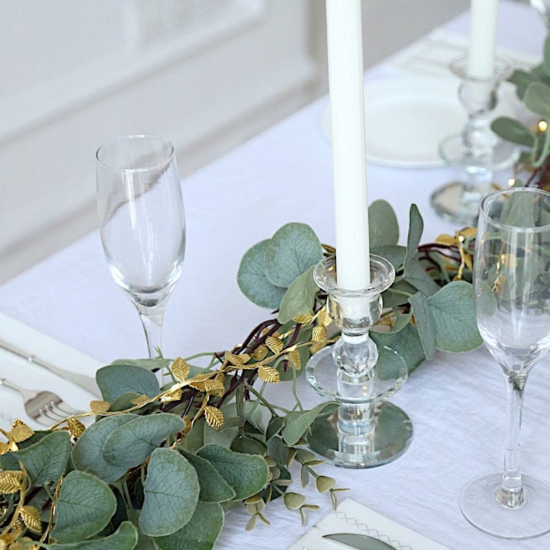 Metallic Gold 15 feet Rose Leaves Fairy Lights Battery Operated LED Garland