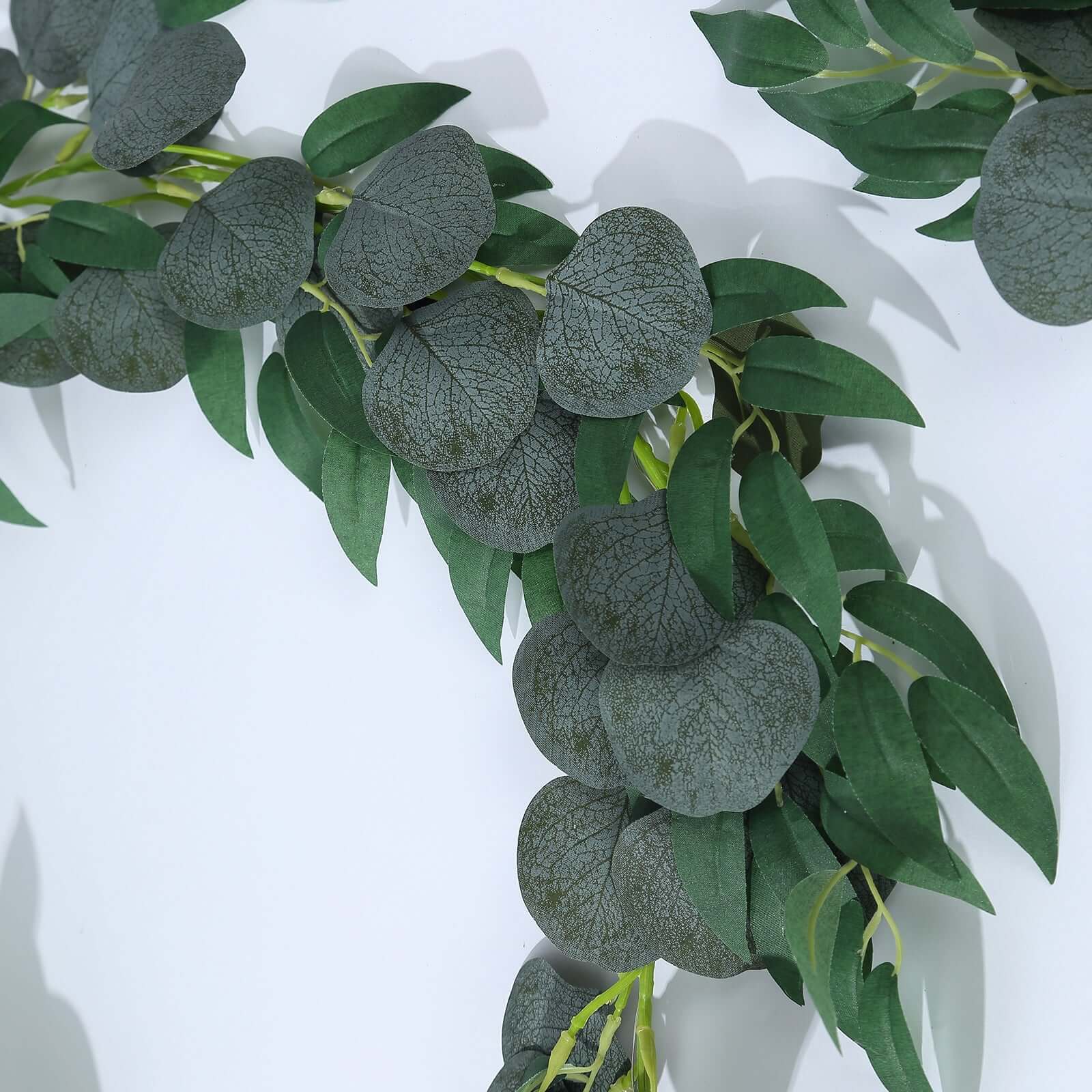 6 feet  Green Artificial Eucalyptus Leaf Garland String Lights