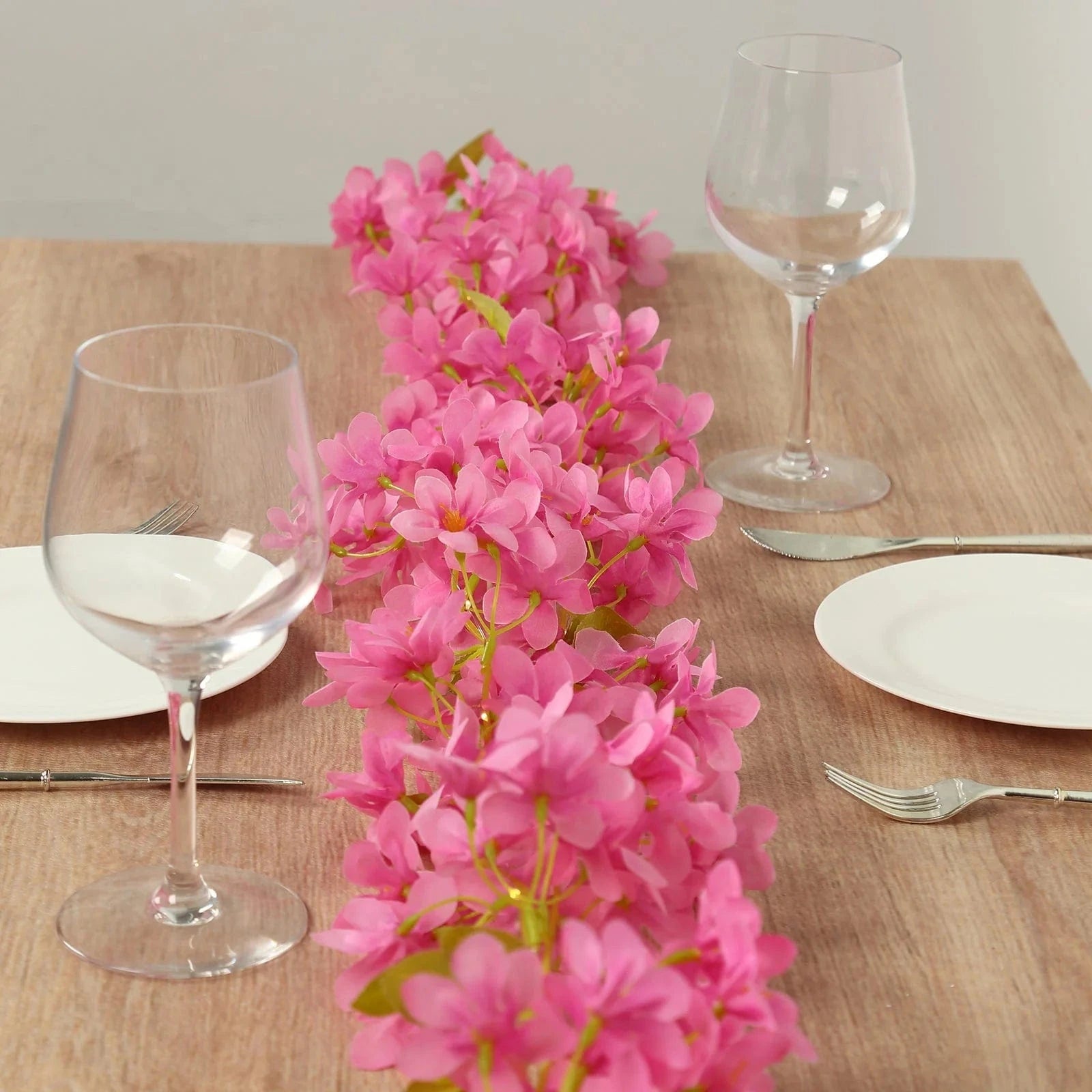 6 feet Jasmine Design Silk Flower Garland Vine Light
