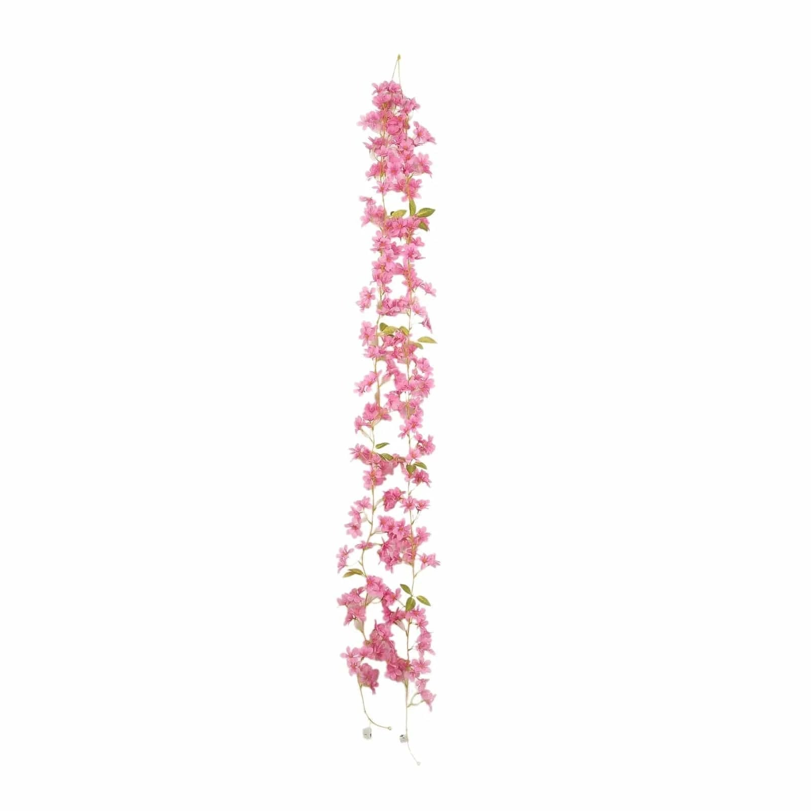 6 feet Jasmine Design Silk Flower Garland Vine Light