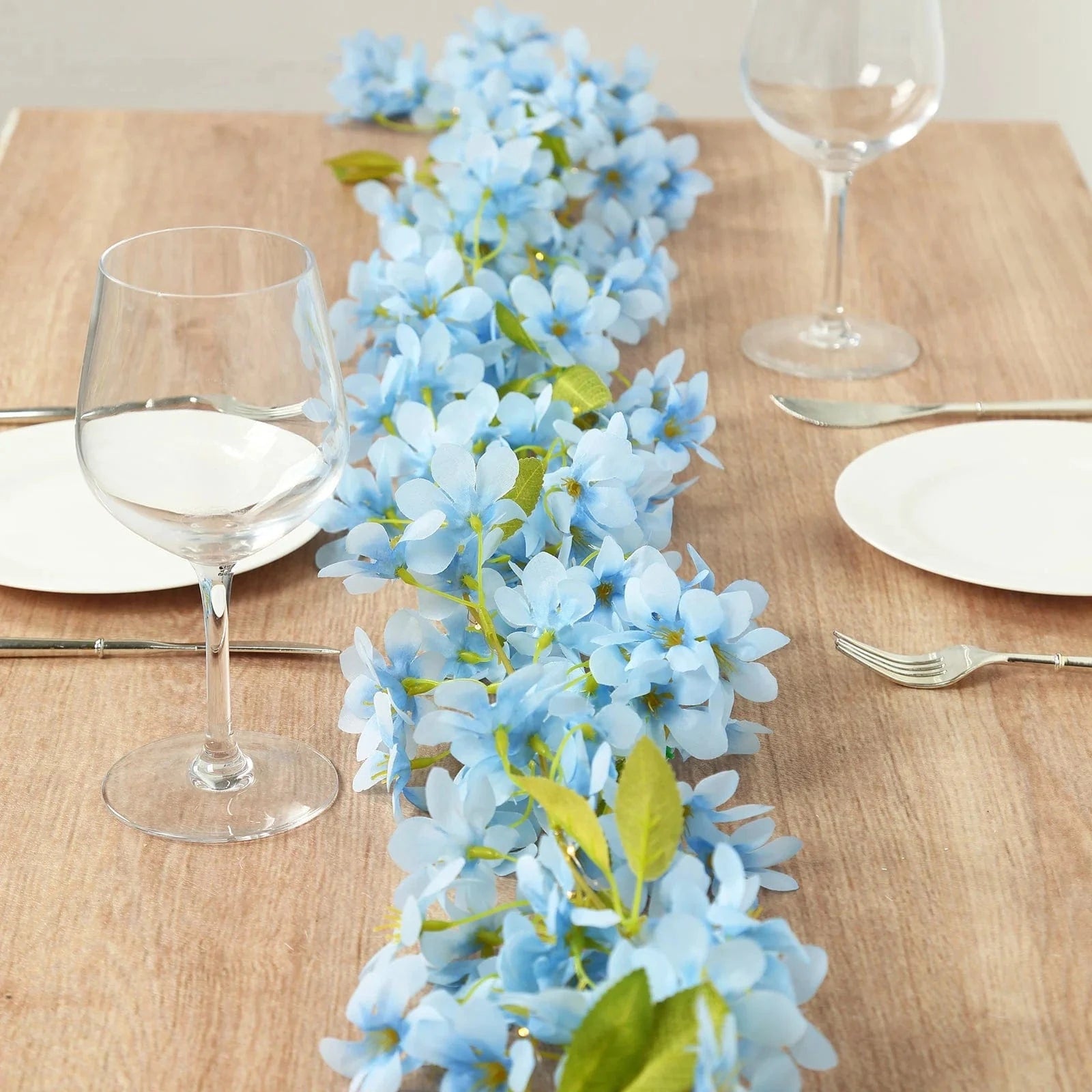 6 feet Jasmine Design Silk Flower Garland Vine Light