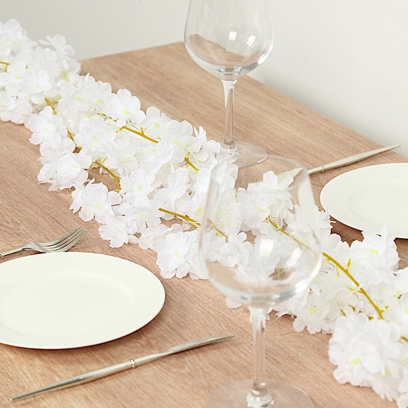 6 feet Pink LED Artificial Cherry Blossom Garland Fairy Lights