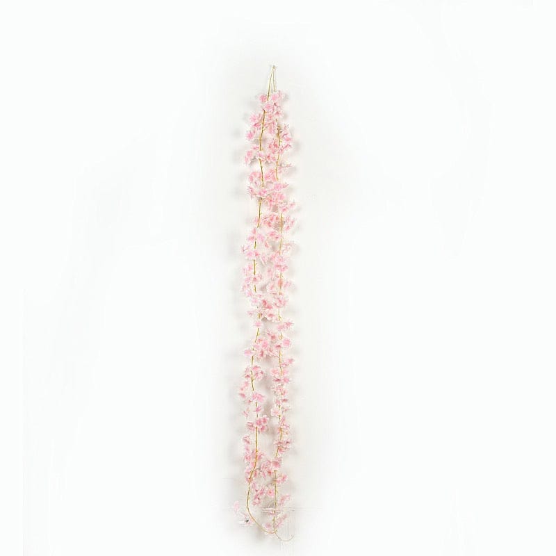 6 feet Pink LED Artificial Cherry Blossom Garland Fairy Lights