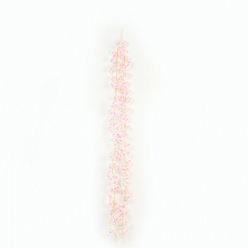 6 feet Pink LED Artificial Cherry Blossom Garland Fairy Lights