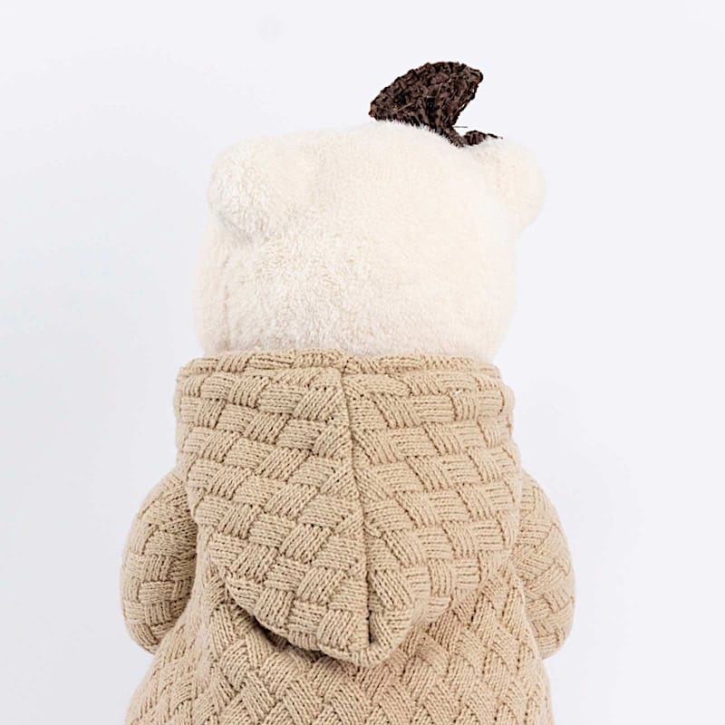 2 pcs 24 in Plush Teddy Bear Figurines Boy & Girl with Knit Jackets