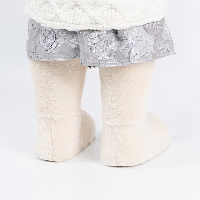 2 pcs 24 in Plush Teddy Bear Figurines Boy & Girl with Knit Jackets