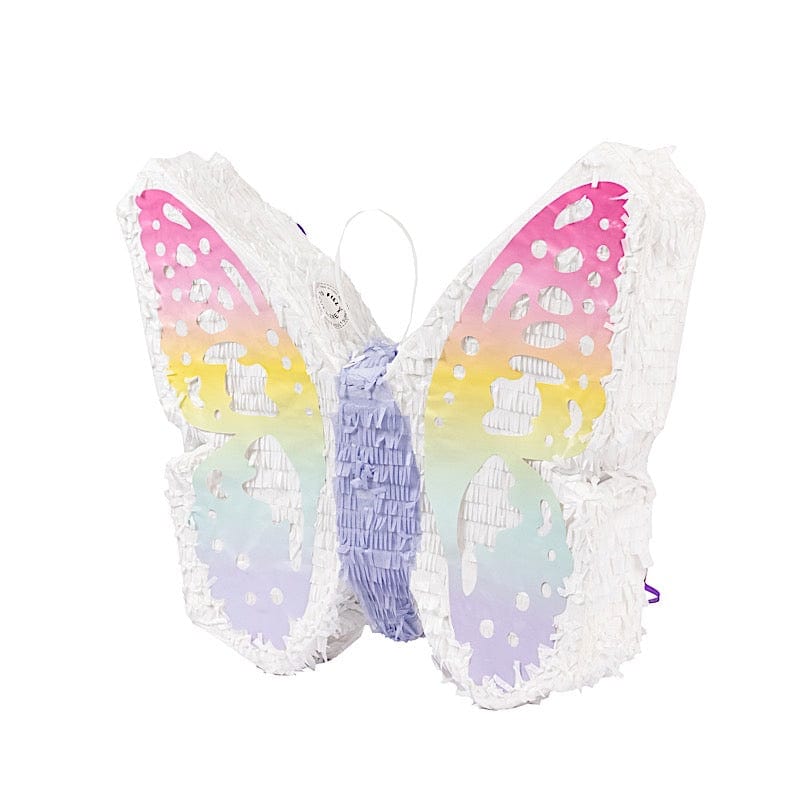 23x19 in Assorted Paper Butterfly Pinata with Pastel Colored Wings