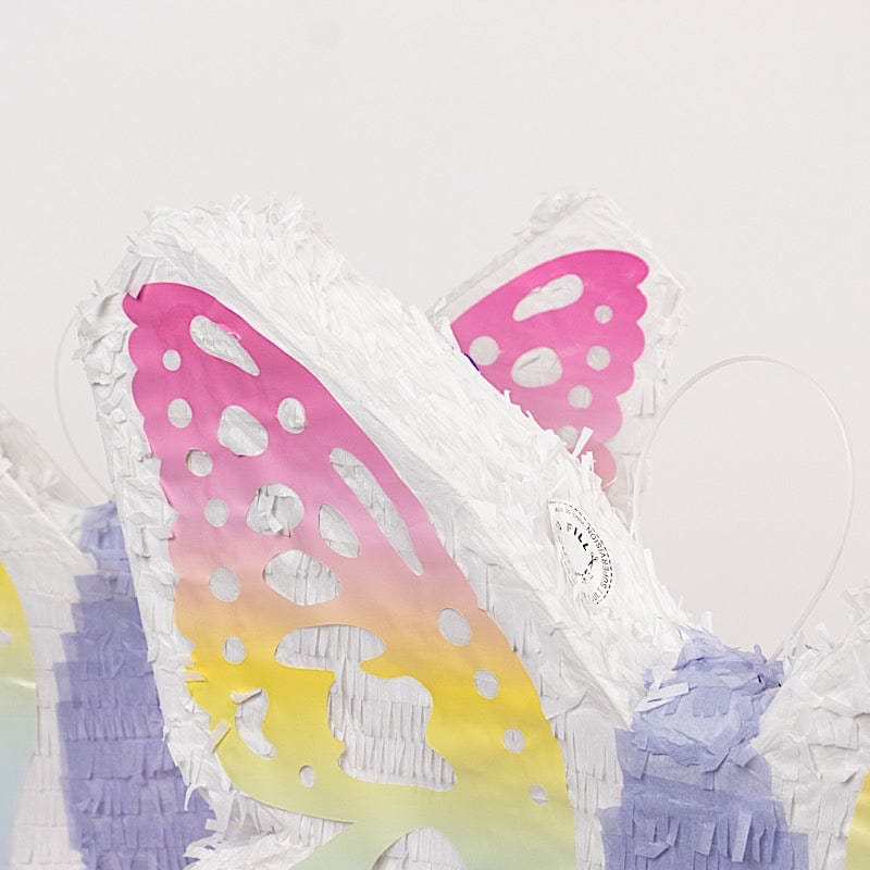 23x19 in Assorted Paper Butterfly Pinata with Pastel Colored Wings