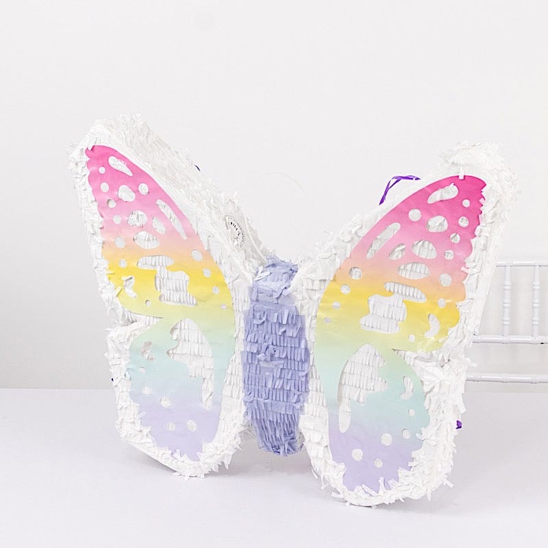 23x19 in Assorted Paper Butterfly Pinata with Pastel Colored Wings