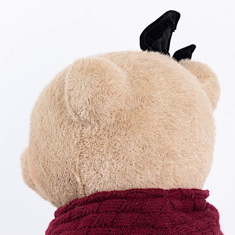 28 in Girl Plush Teddy Bear Christmas Figurine with Knit Jackets