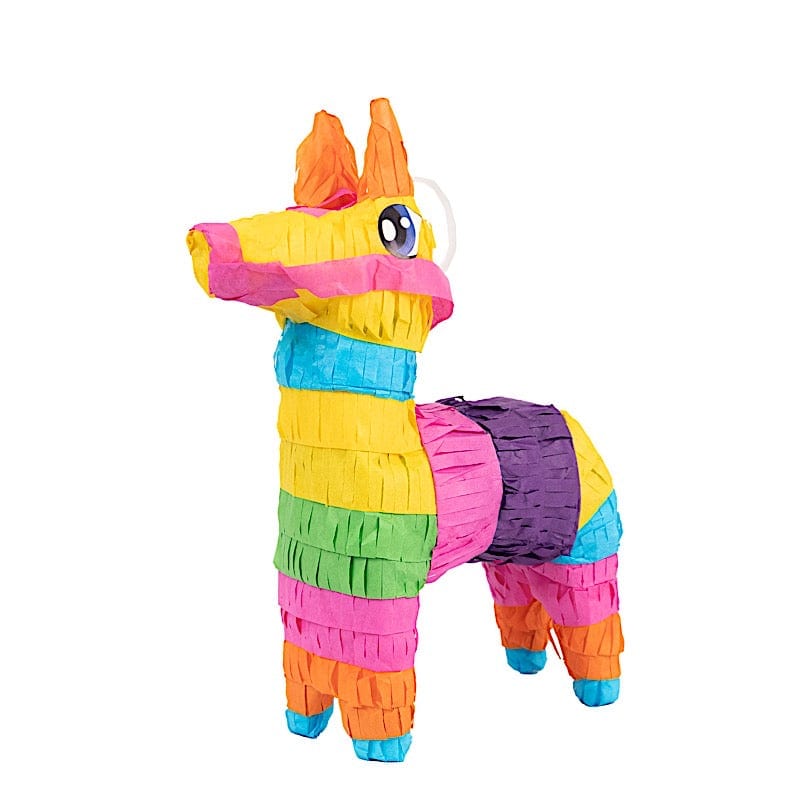 3 Assorted Paper Mini Donkey Pinatas for Fiesta Party Decorations