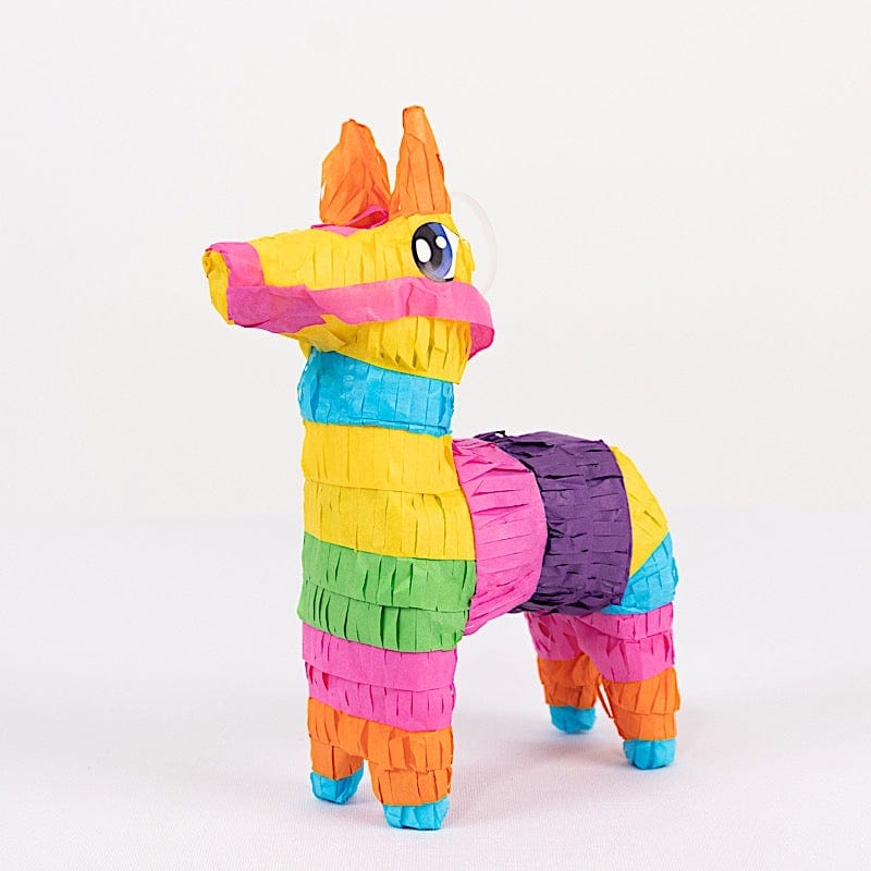 3 Assorted Paper Mini Donkey Pinatas for Fiesta Party Decorations