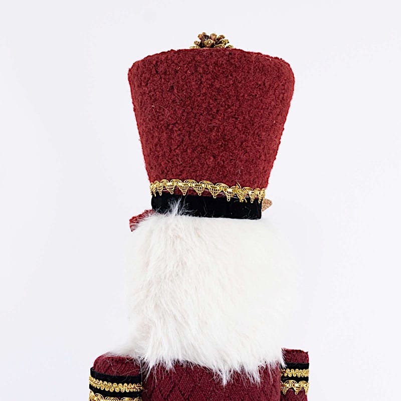 45 in Nutcracker Soldier Figurine with Houndstooth Jacket, Star Staff and Gold Trim