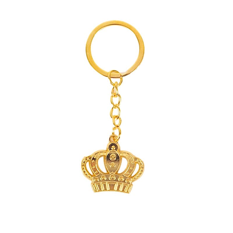 Princess Metal Key 5 Gold 3 in Metal Princess Crown Keychains Gift Box and Thank You Tags ...