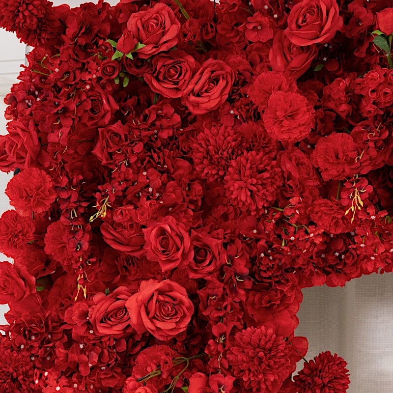 8x8 feet Roll Up Silk Artificial Flower Backdrop for Arch Stand