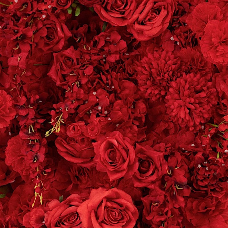 8x8 feet Roll Up Silk Artificial Flower Backdrop for Arch Stand