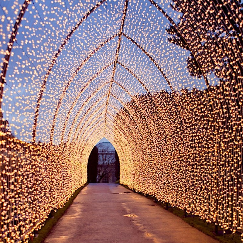 10 feet x 30 feet Warm White LED Curtain Fairy String Lights