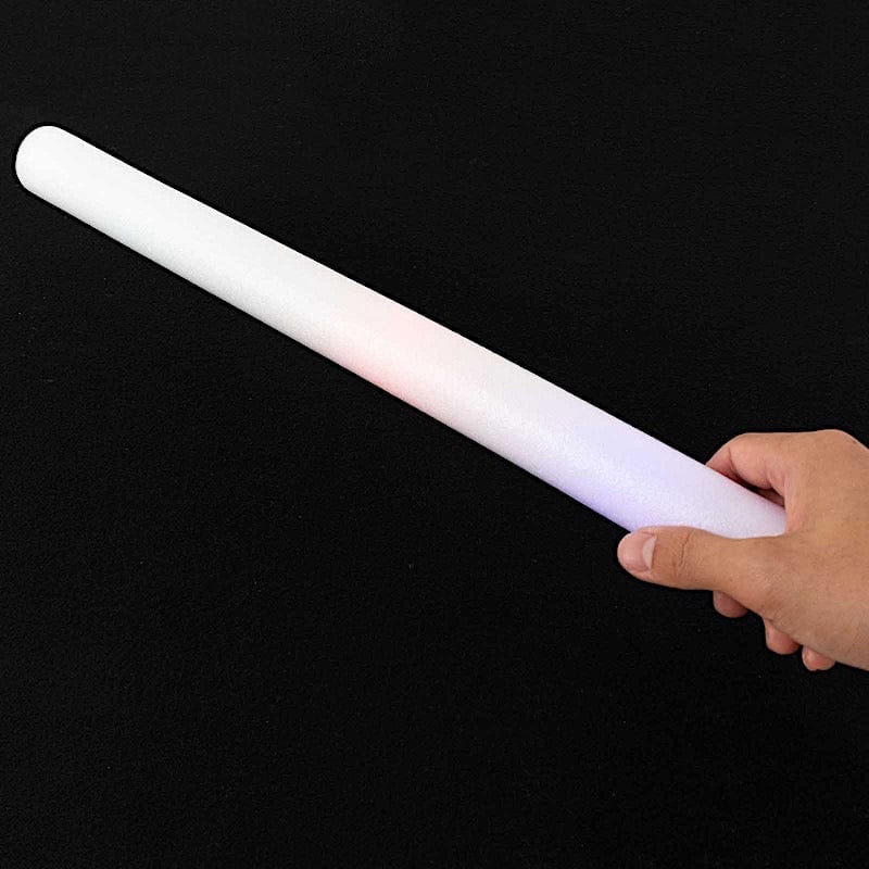 20 Assorted LED Foam Glow Sticks with 3 Flashing Modes