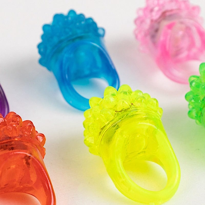 24 Assorted Flashing LED Light-Up Jelly Rings