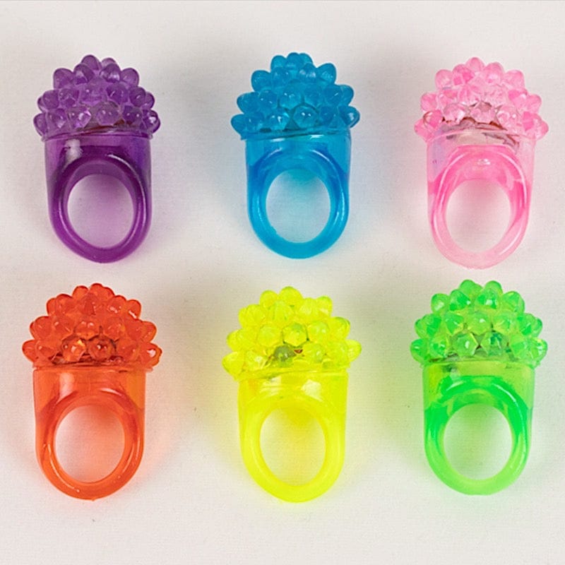 24 Assorted Flashing LED Light-Up Jelly Rings