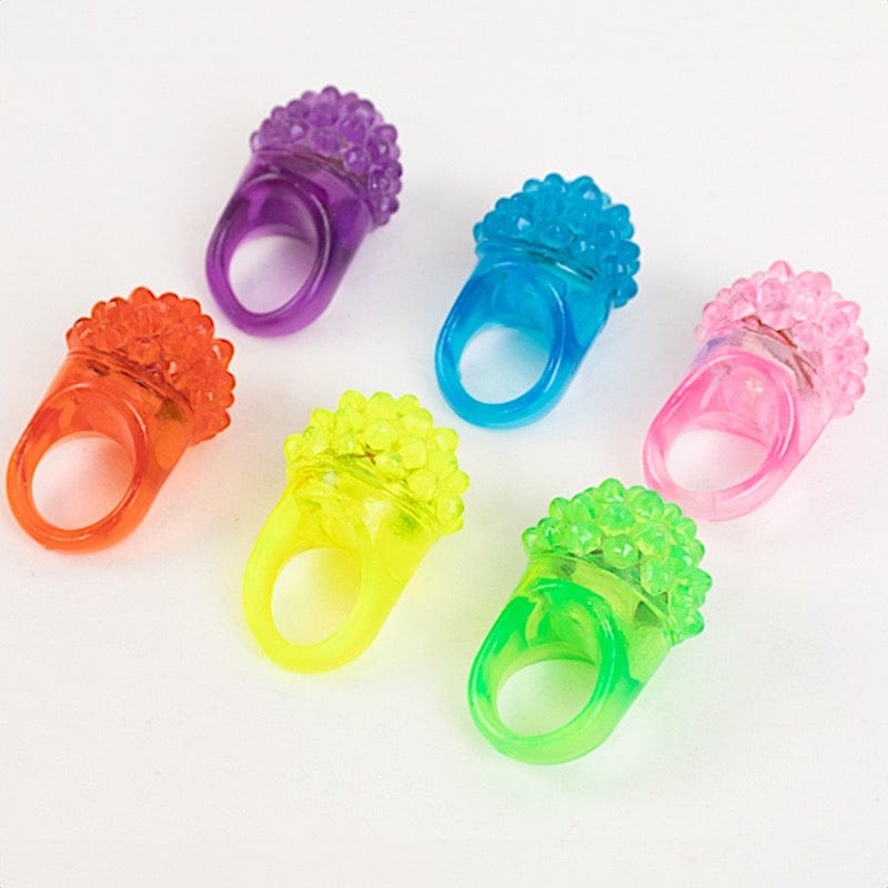 24 Assorted Flashing LED Light-Up Jelly Rings