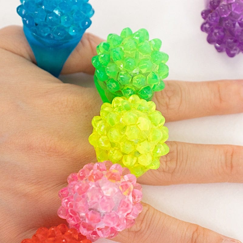 24 Assorted Flashing LED Light-Up Jelly Rings