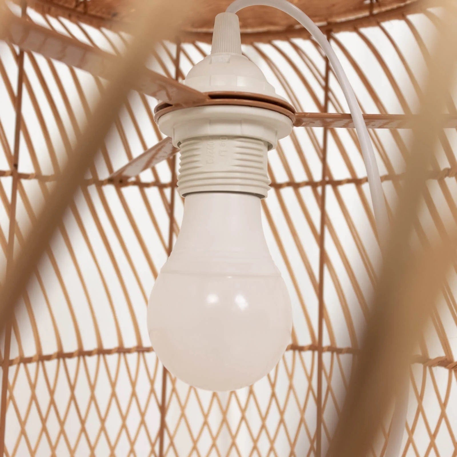 3 White 6 feet Plug-in Hanging Pendant Light Cords with Lamp Socket
