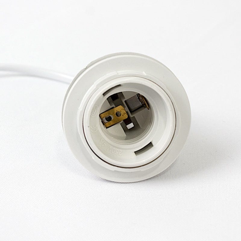 3 White 6 feet Plug-in Hanging Pendant Light Cords with Lamp Socket