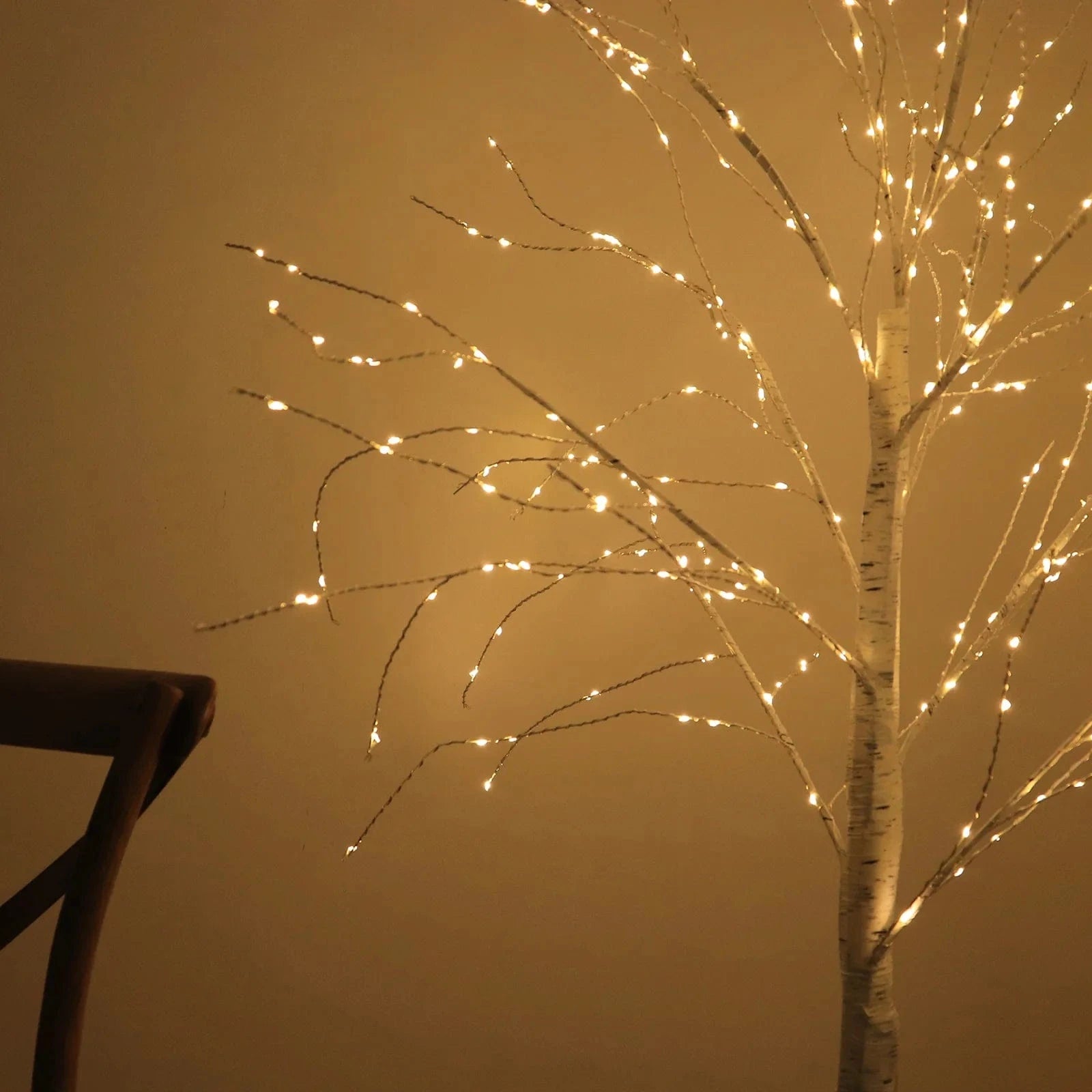 6 feet Lighted Birch Tree 350 LED Fairy Lights with Remote Timer
