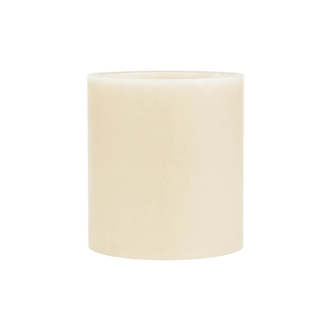6 Flameless 3x3 in LED Pillar Candles Lights Real Wax with Flat Top