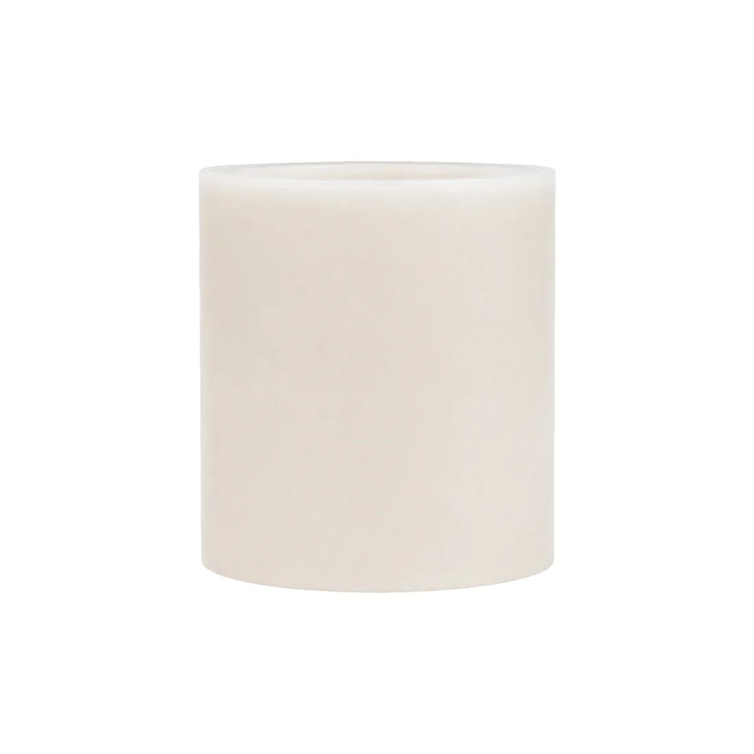 6 Flameless 3x3 in LED Pillar Candles Lights Real Wax with Flat Top