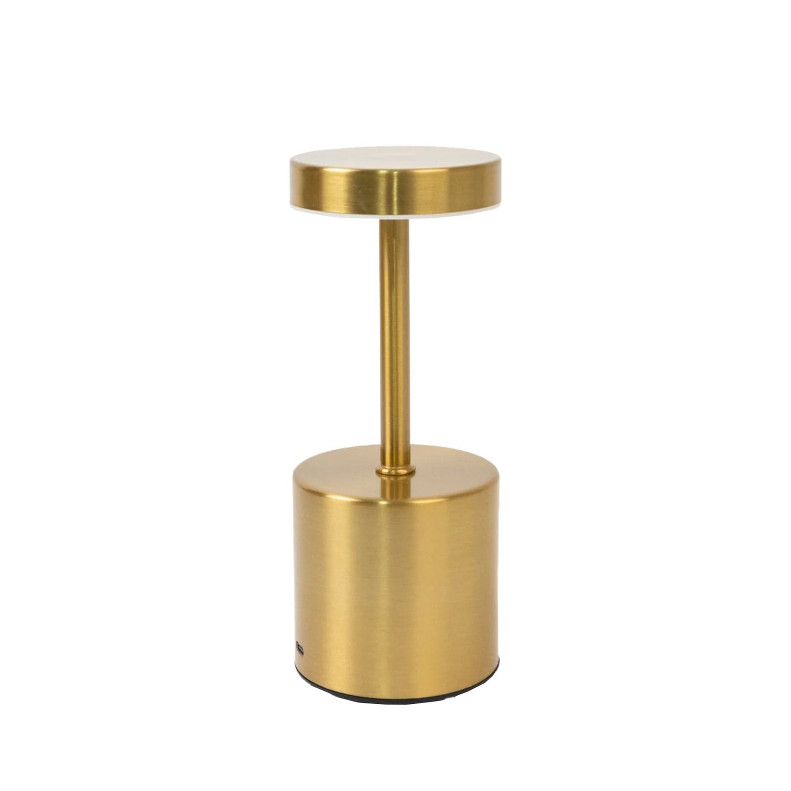Gold Metal Rechargeable Cordless Table Lamp with Touch Control