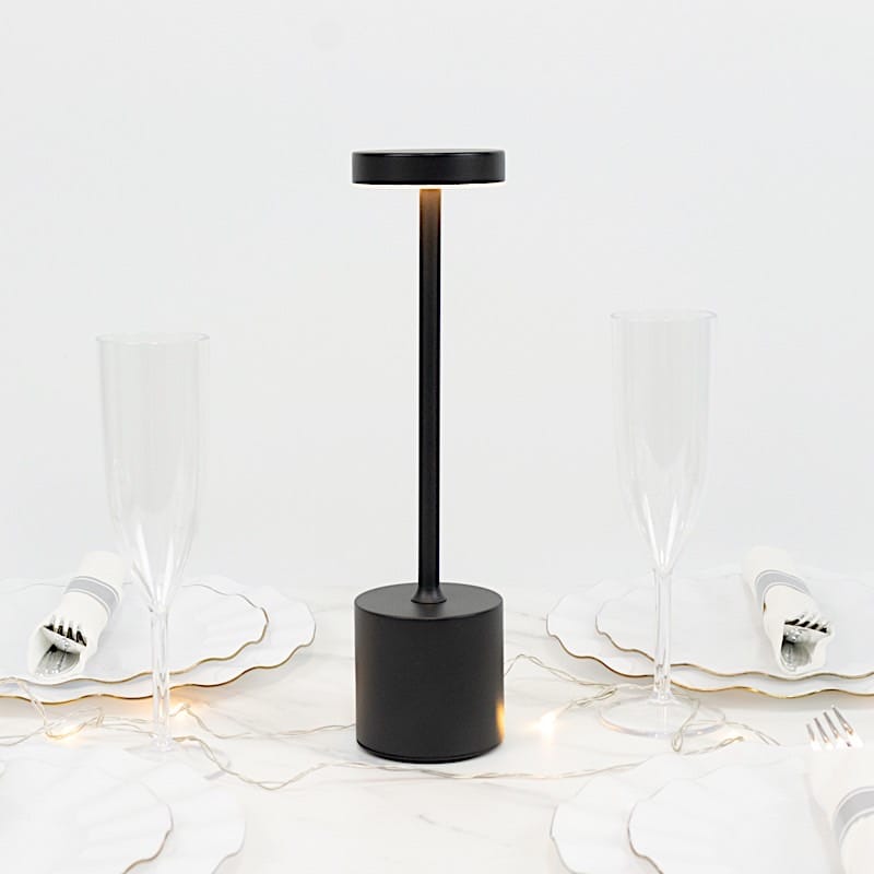 Metal Rechargeable Cordless Table Lamp with Touch Control