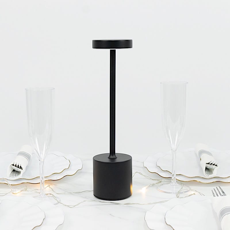 Metal Rechargeable Cordless Table Lamp with Touch Control